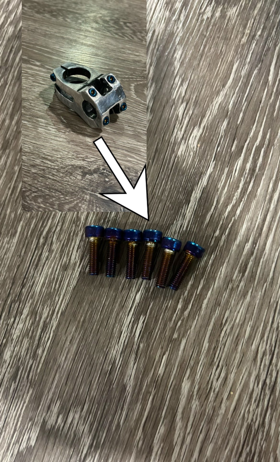 Titanium coated stem bolts(READ DISC)