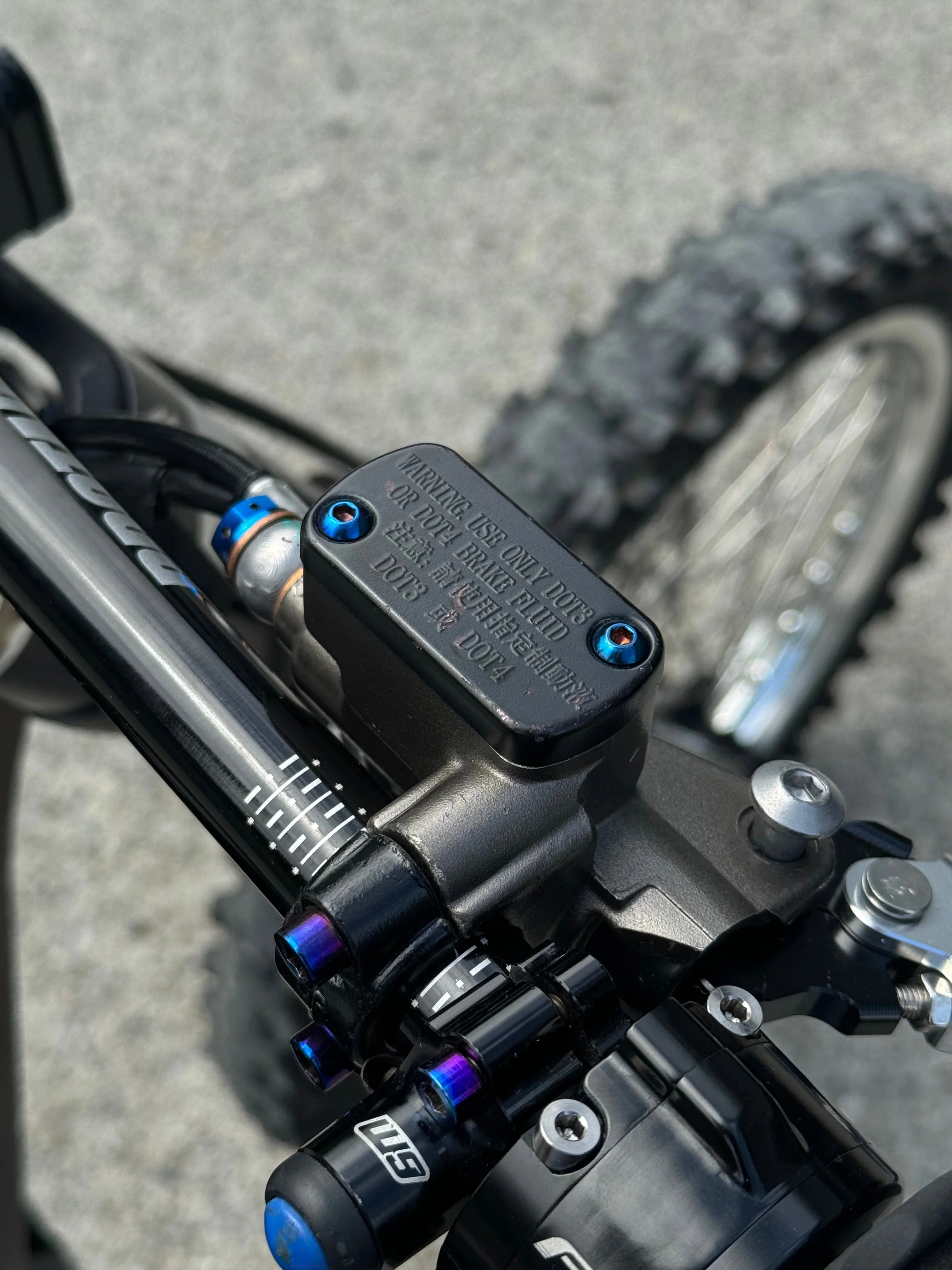 Ultra Bee Brake Reservoir Titanium Bolts (set of 4)